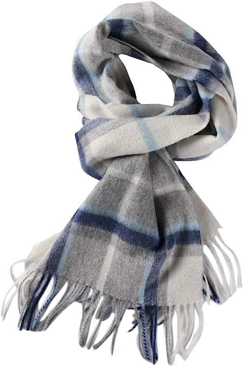 Wool Plaid Winter Scarf ,Fashion Tartan Scarf for Men Women Scarves