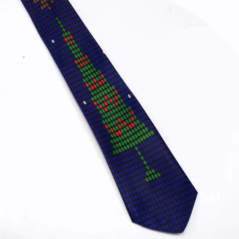 New Christmas Tie 9.5Cm Style Men'S Fashion Neckties Helloween Festival Tie Soft Designer Character Necktie Tie for Boy