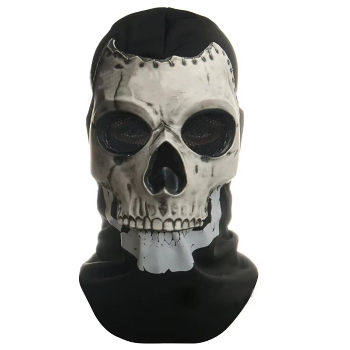 Ghost Skull Face Mask Halloween Perform Party Masquerade Prop Helmet Call of Duty Tactical Skull Cosplay Decorate Latex Headgear