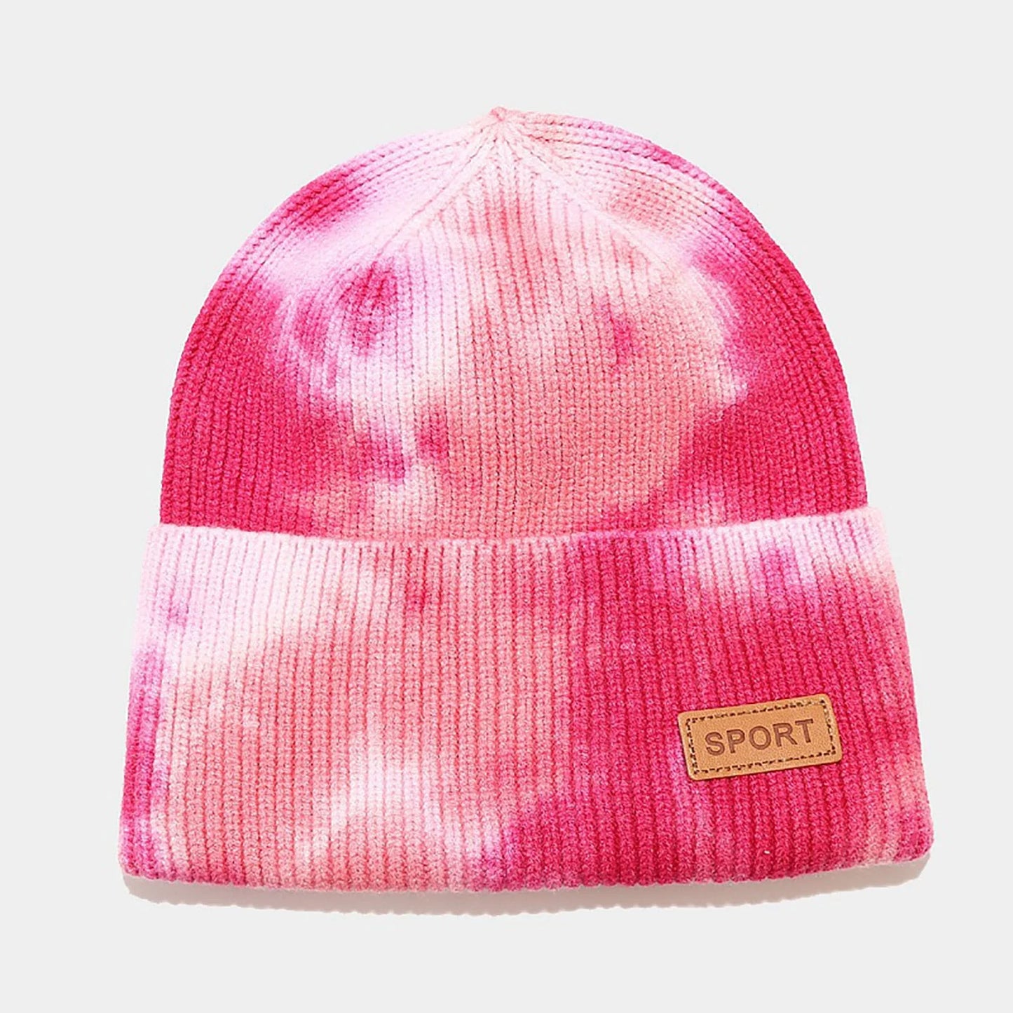 Winter Hats for Men Women Hat Warm Cable Knit Tie Dye Hats Soft Stretch Thick Cute Knitted Cap for Cold Weather Hats