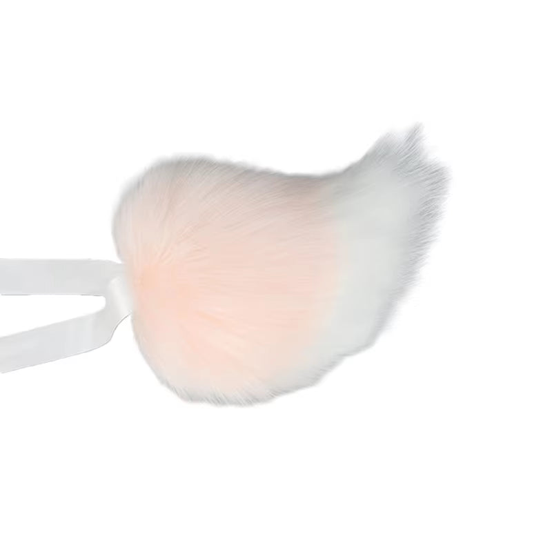 Furry Ear Hairhoop Plush Ear Hairband Animation Bunny-Costume Party Props Headdress Women Accessories Cute Tail/Headband